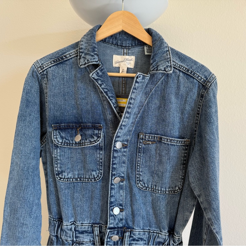 Universal Thread Blue Denim Overalls - Picture 4 of 6